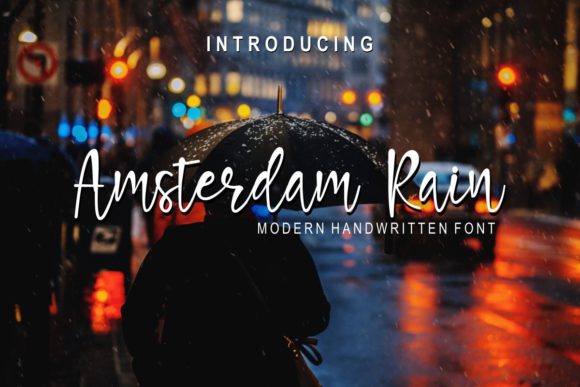 Amsterdam Rain: A Handwritten Font for Editorial Charm