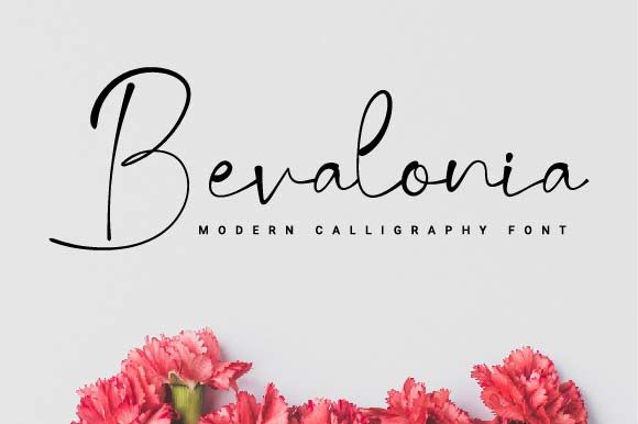Bevalonia: A Handwritten Font for Elegant Publication Design