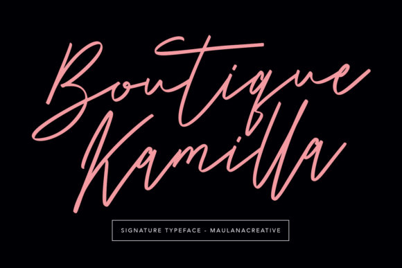 Boutique Kamilla: A Handwritten Font for Crafters and Creators