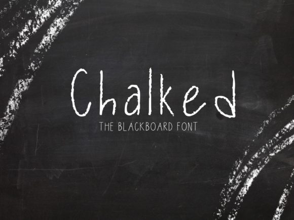 Chalked: A Handwritten Font for Creative Makers