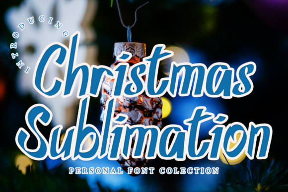 Christmas Sublimation: A Premium Font for Elegant Branding