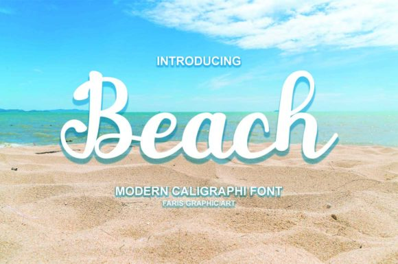 Discovering Beach: A Summery Handwritten Font for Creative Projects