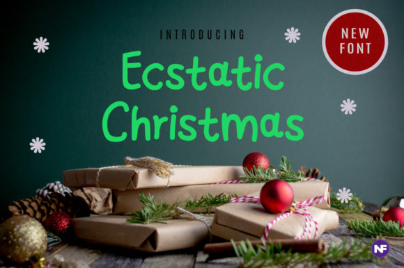 Ecstatic Christmas: A Handwritten Font for Festive Branding