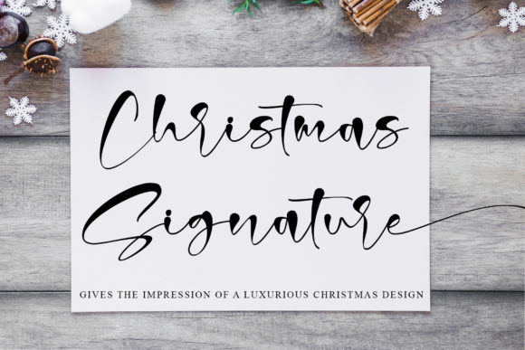 Enhance Your Brand with Christmas Signature Font