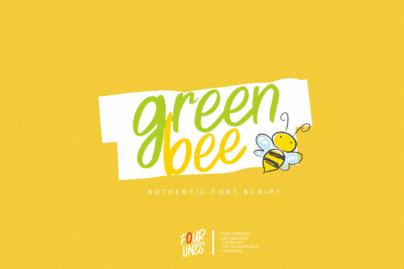 Enhance Your Brand with Green Bee: A Handwritten Font