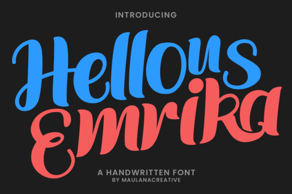 Enhance Your Brand with Hellous Emrika Font