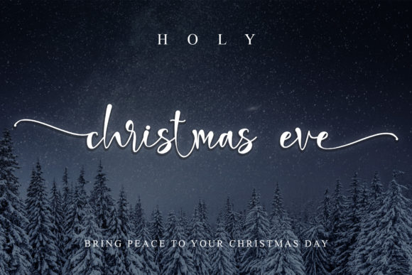 Enhance Your Craft with Holy Christmas Eve Font