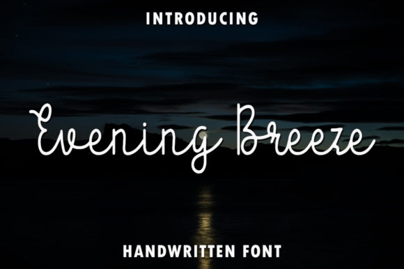 Evening Breeze: A Handwritten Font for Elegant Web Design