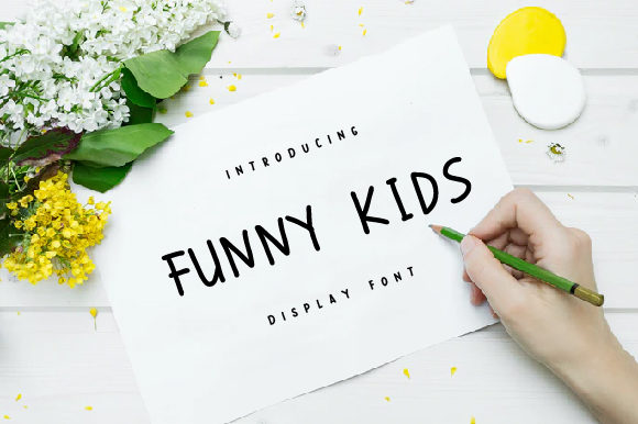 Exploring Funny Kids: A Charming Handwritten Font for Creative Projects