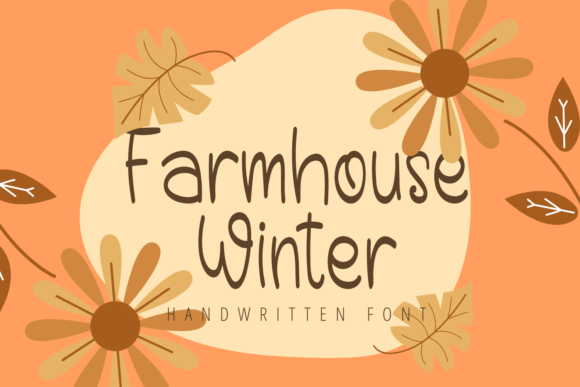 Farmhouse Winter: A Charming Handwritten Font for Editorial Design