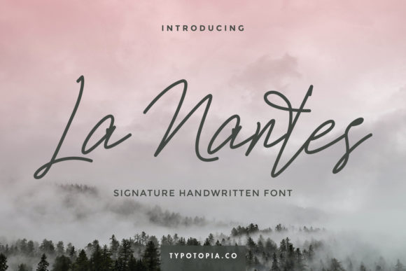 La Nantes: A Handwritten Font for Editorial Elegance