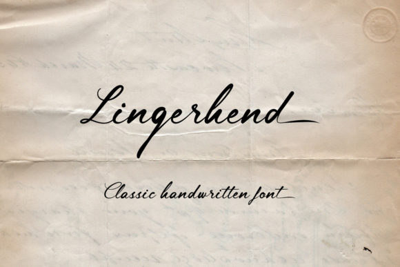 Lingerhend: A Handwritten Font for Editorial Elegance