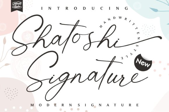 Shatoshi Signature: A Delicate Handwritten Font for Branding