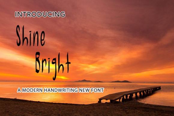 Shine Bright: A Charming Handwritten Font for Creative Makers