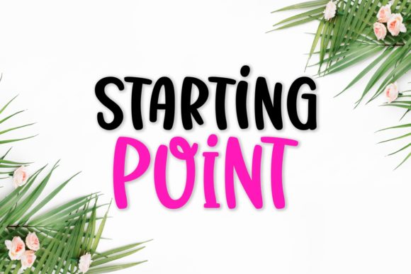 Starting Point: A Whimsical Font for Engaging Content