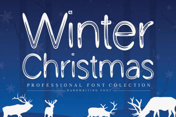 Winter Christmas: A Charming Handwritten Font for Web Design